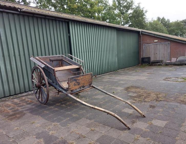 oude houten kar, Antiek en Kunst, Curiosa en Brocante, Ophalen