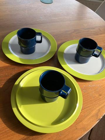 Mepal borden en mokken, set van 3 beschikbaar voor biedingen