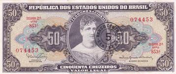 Brazilië 5 centavos op 50 cruzeiros 1966-67 beschikbaar voor biedingen