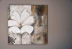 Groot canvas met orchidee. Abstract met reliëf., Antiek en Kunst, Kunst | Schilderijen | Abstract, Ophalen