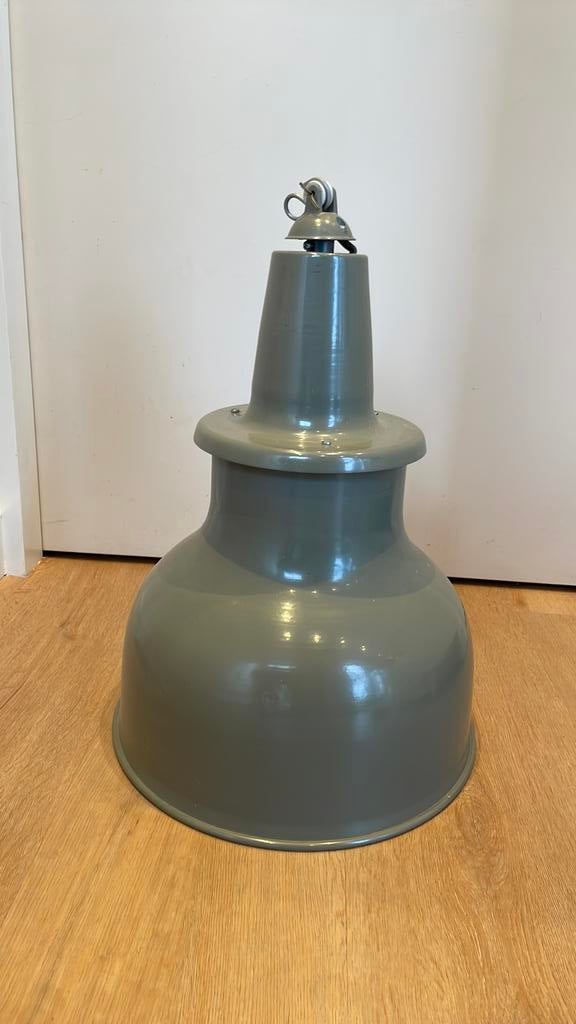 Karakteristieke Lampen fabriekslamp emaille, Huis en Inrichting, Lampen | Hanglampen, Ophalen, Gebruikt, Overige materialen, Minder dan 50 cm