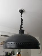 Metalen vintage geklonken eetkamer lamp, Metaal, Zo goed als nieuw, 50 tot 75 cm, Ophalen