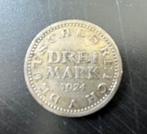 drei mark 1924, Ophalen of Verzenden, Duitsland, Losse munt, Zilver