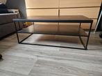 Zwarte dubbele salontafel, Huis en Inrichting, Tafels | Salontafels, 50 tot 100 cm, Minder dan 50 cm, 100 tot 150 cm, Gebruikt