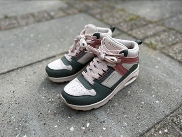 Skechers Uno High Regards Ecru, mt. 37. Als nieuw! beschikbaar voor biedingen