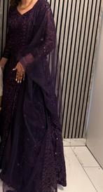Lehenga (jurk), Kleding | Dames, Ophalen of Verzenden, Zo goed als nieuw, Paars, Galajurk