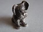 Miniatuur zilver EL10 hond puppy zilveren miniaturen, Zilver, Verzenden