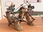Attack on Titan Figuren Set - Eren, Levi, Mikasa, Verzamelen, Ophalen, Zo goed als nieuw
