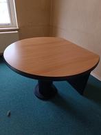 Eettafel  uitschuifbaar  beukenkleur met zwart, Huis en Inrichting, Ophalen, Zo goed als nieuw, Overige vormen, Vier personen