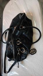 Originele Gucci Guccissima Sukey Boston Black leather, Ophalen of Verzenden, Gebruikt, Zwart, Handtas
