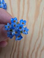 Vintage oorbellen Denton Bone England., Overige materialen, Blauw, Xx, Ophalen of Verzenden