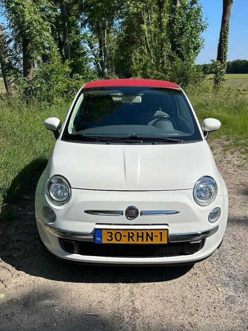Fiat 500 1.2 C 2011 Wit, Auto's, Fiat, Particulier, Airbags, Airconditioning, Bluetooth, Elektrische ramen, Lederen bekleding