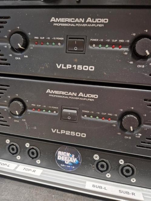 2 american audio vlp serie versterkers, Muziek en Instrumenten, Versterkers | Keyboard, Monitor en PA, Zo goed als nieuw, P.A.