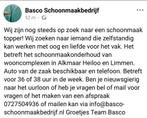 Gezocht schoonmaker, Diensten en Vakmensen, Schoonmakers en Glazenwassers