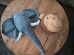Childhome dierenkoppen olifant en aap, Ophalen of Verzenden, Zo goed als nieuw, Wanddecoratie