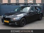 BMW 3 Serie Touring 318d High Executive Canera, Cruise en Cl, Auto's, Zwart, Zwart, 3-Serie, Te koop