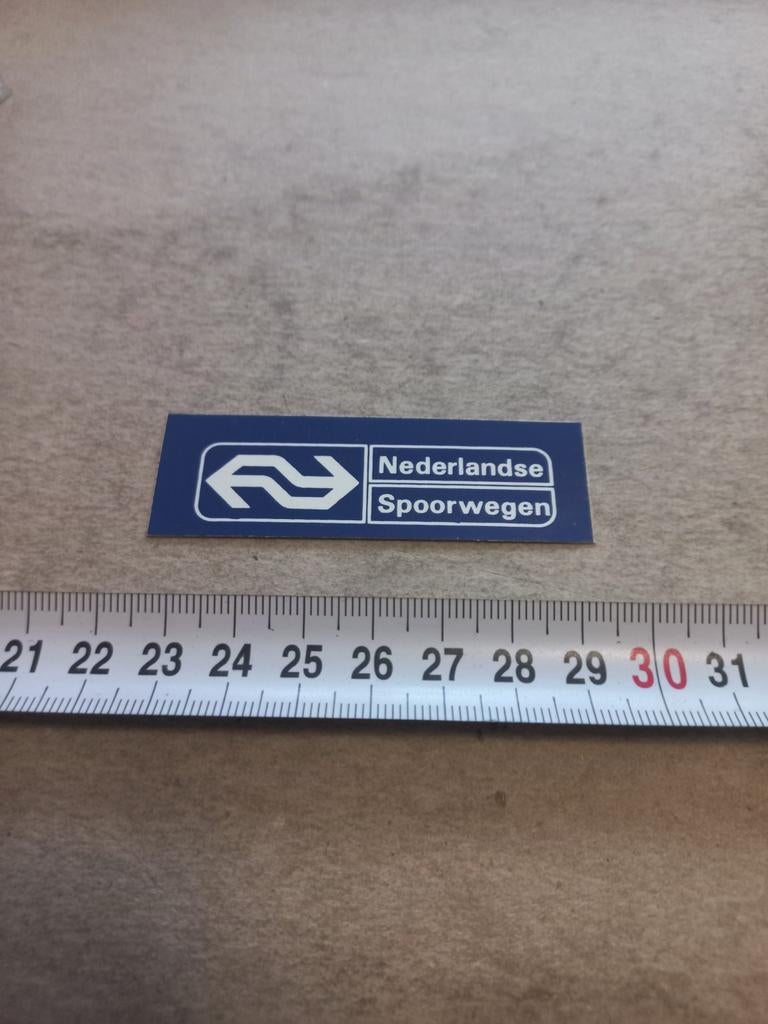 Ns logo Nederlandse spoorwegen   2, Verzamelen, Ophalen of Verzenden, Zo goed als nieuw