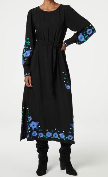 zwarte jurk van Fabienne Chapot maat 40, Kleding | Dames, Jurken, Nieuw, Maat 38/40 (M), Zwart, Onder de knie, Ophalen of Verzenden