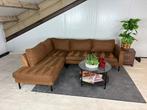 GRATIS LEVERING Hoekbank Cognac 250x200 GEREINIGD, Huis en Inrichting, 250 tot 300 cm, Stof, Hoekbank, Ophalen of Verzenden