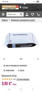 7 Zakken Betonmortel 25kg - Nieuw 3,95 nu 2,50, Ophalen, Nieuw