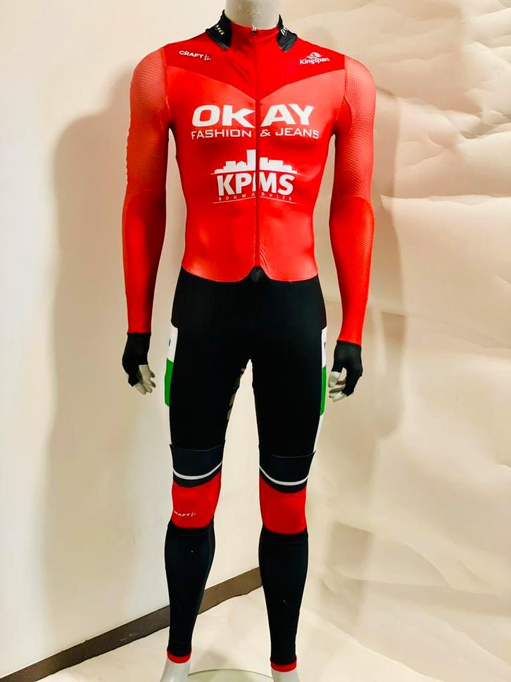 Schaatskleding schaatspak marathonpak snelpak speedsuit M, Sport en Fitness, Schaatsen, Gebruikt, Ophalen of Verzenden