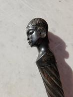 Antieke Wandelstok met Egyptisch Hoofd - 93cm, Ophalen of Verzenden