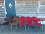 10 x vintage design stoelen partij stapelstoelen, Ophalen, Gebruikt, Vijf, Zes of meer stoelen