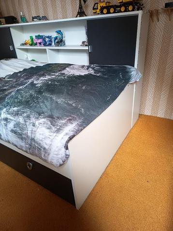als nieuw - leuk kajuitbed voor kinderen  - wit / antraciet beschikbaar voor biedingen