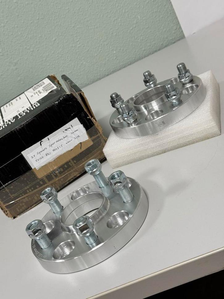 2x Spacers Spoorverbreders 20MM 5x120 65.1 M14x1.5 2x spacer, Auto diversen, Tuning en Styling, Ophalen of Verzenden