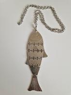 Leuke vintage ketting met vis., Verzenden, Zo goed als nieuw, Overige materialen
