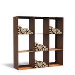 Cortenstaal houtopslag 100x40x100cm - 4 vaks, Minder dan 3 m³, Ophalen of Verzenden, Overige houtsoorten, Blokken