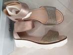 Een keer gedragen sandalen Gabor maat 38 of 5 brons goud, Gabor, Zo goed als nieuw, Sandalen of Muiltjes, Ophalen of Verzenden