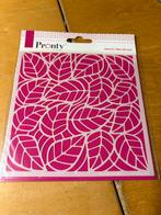 Pronty stencil 3 bladeren, Hobby en Vrije tijd, Ophalen of Verzenden, Zo goed als nieuw, Overige thema's, Pons of Mal