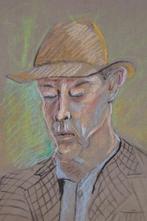 Schilderij portret  pastel    in goede staat, Ophalen of Verzenden