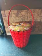 Vintage naaimand, Huis en Inrichting, Woonaccessoires | Schalen en Manden, Ophalen of Verzenden, Gebruikt, Rechthoekig, Riet