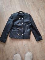 Zwart leren jasje, Maat 38/40 (M), Zwart, Ophalen of Verzenden, Jasje