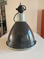 Grote emaille Fabriekslamp van EFC uit 1950- 1960, Huis en Inrichting, Lampen | Hanglampen, Industrieel stoer Loft Vintage, Ophalen of Verzenden