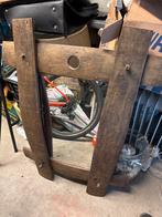 Antieke Spiegel van Wijnvat, Minder dan 50 cm, Gebruikt, Ophalen of Verzenden, Minder dan 100 cm