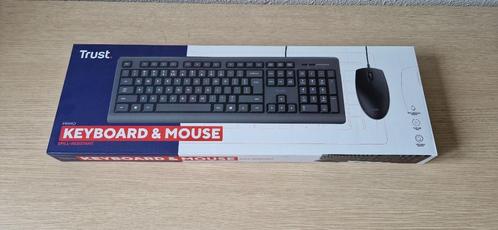 Trust Primo Keyboard & mouse set, Computers en Software, Toetsenborden, Nieuw, Qwerty, Bedraad, Ophalen of Verzenden