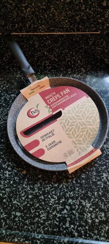 TVS keramische crepe/pannekoekpan 25 cm NIEUW beschikbaar voor biedingen