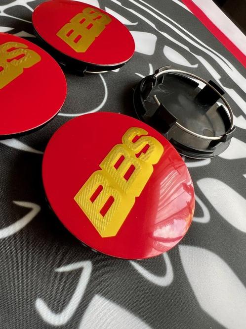 4X BBS EMBLEEM RX EN RS VELGEN PAST OP MEERDERE BBS VELGEN, Auto diversen, Wieldoppen, Nieuw, Ophalen of Verzenden