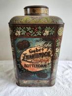 Zeer oud blik van theehandel Gebr. Zwartendijk te Rotterdam, Ophalen of Verzenden, Zo goed als nieuw, Overige