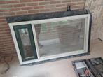kozijn met dubbelglas en klapraam, Gebruikt, Raamkozijn, 75 tot 150 cm, Hout