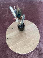 NIEUW Massieve ronde eikenhouten salontafel, Huis en Inrichting, Tafels | Salontafels, Ophalen, Nieuw, 50 tot 100 cm, Minder dan 50 cm