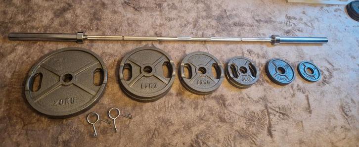 Halterschijven Set - Diverse Gewichten, Sport en Fitness, Fitnessmaterialen, Gebruikt, Halterschijven, Armen, Benen, Borst, Buik