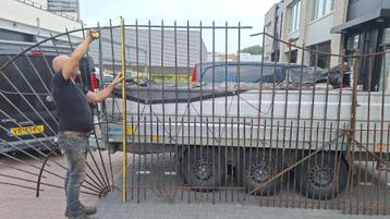 Hek / Hekwerk jaren 1920-40 , vooroorlogs zwaar ijzer . mate beschikbaar voor biedingen