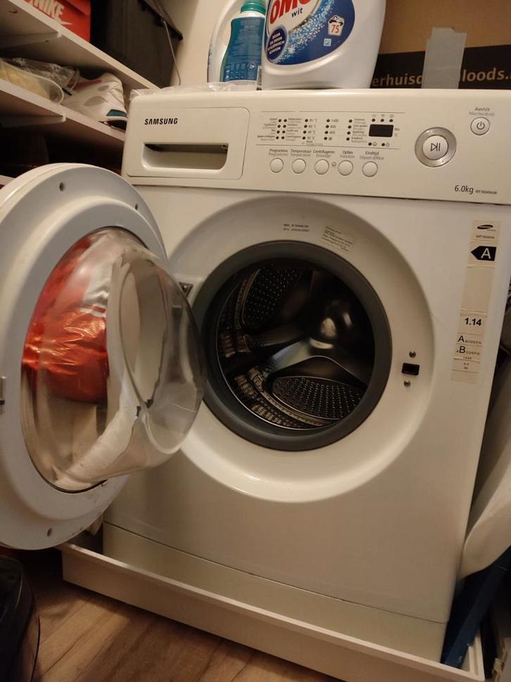 Samsung Wasmachine - WF7604NAW 6.0kg - Goed Onderhouden!, Witgoed en Apparatuur, Wasmachines, Gebruikt, Voorlader, 4 tot 6 kg