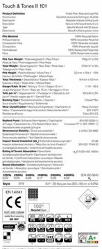 Goedkope grijze tapijttegels Touch & Tones 101, Nieuw, Ophalen of Verzenden, Tapijttegels, Grijs