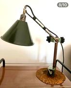 Industriële franse werklamp/ bureaulamp , magneetvoet, Huis en Inrichting, Industrieel , vintage , mid cenury, Gebruikt, Ophalen of Verzenden