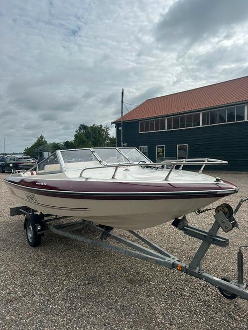 Fletcher bravo 50 pk mercury met trailer, Watersport en Boten, Speedboten, Zo goed als nieuw, 3 tot 6 meter, Benzine, Minder dan 70 pk